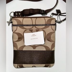 Coach Women’s Size Medium Monogram Canvas Crossbody Multicolor Bag